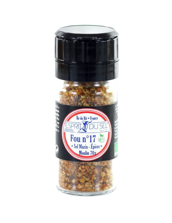 Sel Fou n°17 : Moulin à Sel aux Épices Bio - Esprit du Sel