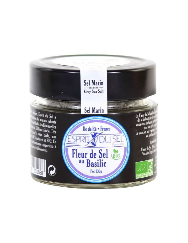 Fleur de Sel au Basilic Bio - Esprit du Sel