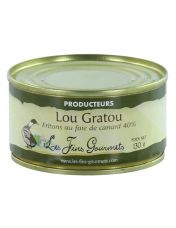 Fritons de Canard au Foie Gras "Lou Gratou" - Les Fins Gourmets