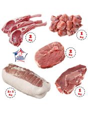 Colis viande d'agneau 8 kg Origine France