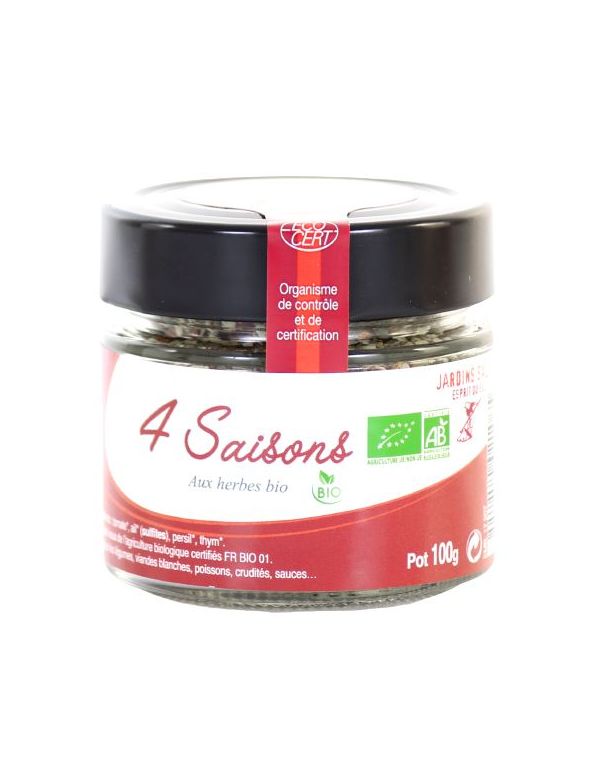 Herbes aromatiques Bio "4 saisons" pot de 100 g
