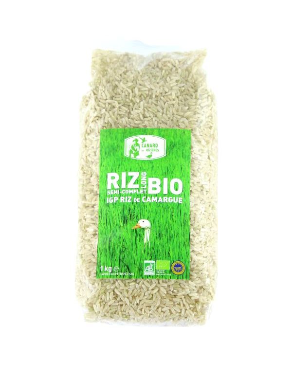 Riz long semi-complet BIO 1 kg IGP de Camargue