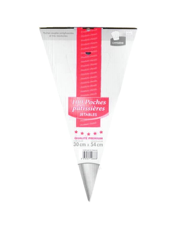 Poche à douille jetable pour produits chauds