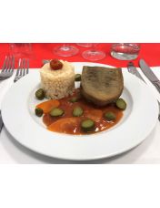 Langue de b?uf cuisin?e ? la sauce tomate piquante - Plat direct traiteur