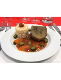 Langue de bœuf cuisiné à la sauce tomate piquante - Plat direct traiteur