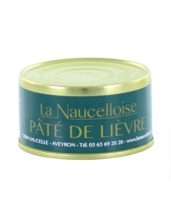 pâté de lièvre conserve 125 g la naucelloise jemangefrancais.com