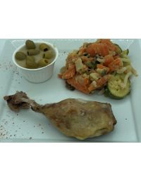 Gigolette de Canard et Jardinière de Légumes - Plat direct traiteur