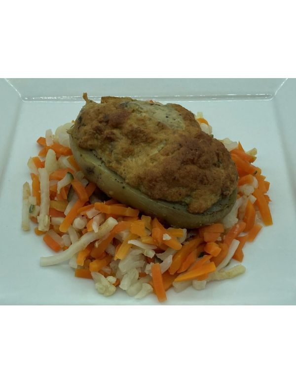 Pomme de Terre Farcie accompagnée de Carottes - Direct Traiteur