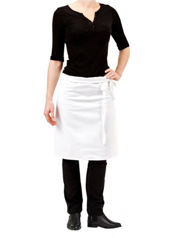 Tablier de cuisine demi-chef 100% coton - Deren