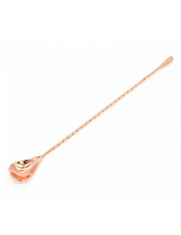 cuillère à cocktail rose gold inox 30cm jemangefrancais.com