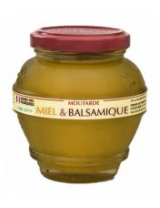 Moutarde Miel et Balsamique en pot de 200 g - Domaine des Terres Rouges