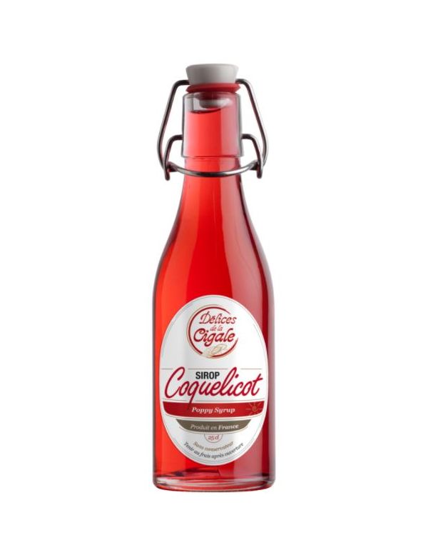Sirop saveur Coquelicot - Délices de la Cigale