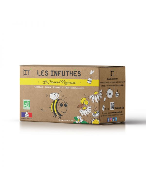Tisane Bio à la camomille - Boîte de 20 sachets - Les Infuthés