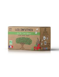 Thé Vert Hibiscus - Boîte de 20 Sachets - Les Infuthés