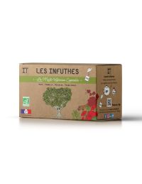 Maté Hibiscus et Cannelle Bio - Boîte de 20 Sachets - Les Infuthés