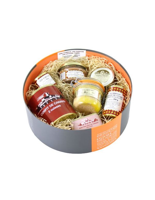 Grand panier garni de produits du Sud-Ouest