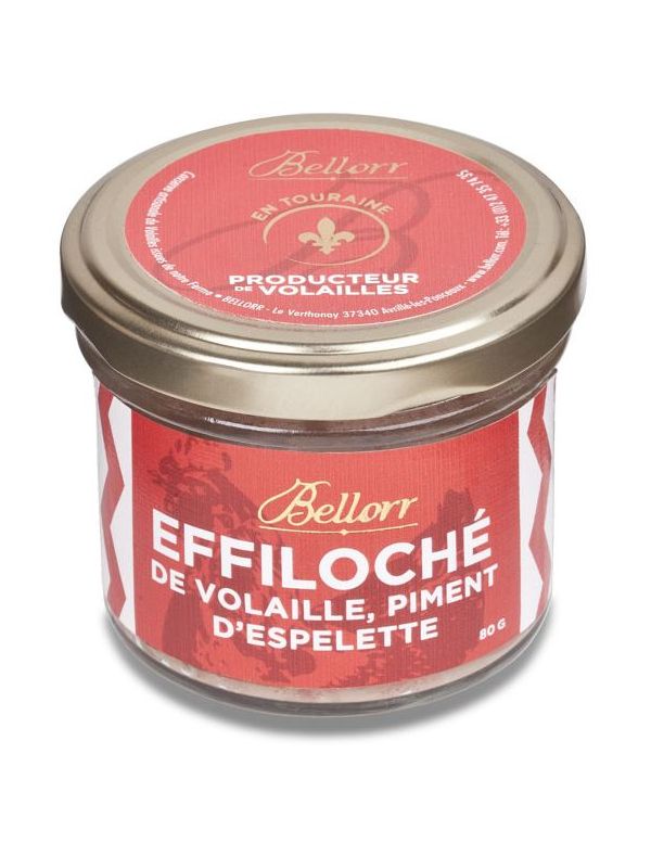 Effiloché de volaille au piment d'Espelette
