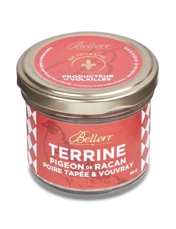 Terrine Pigeon à la poire tapée et Vouvray