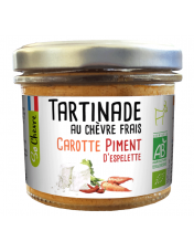 Tartinade au ch?vre frais carotte piment d'Espelette - Amaltup