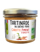 Tartinade au chèvre frais carotte piment d'Espelette - Amaltup