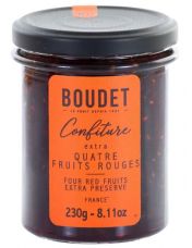 Confiture aux quatre fruits Rouges extra - Boudet