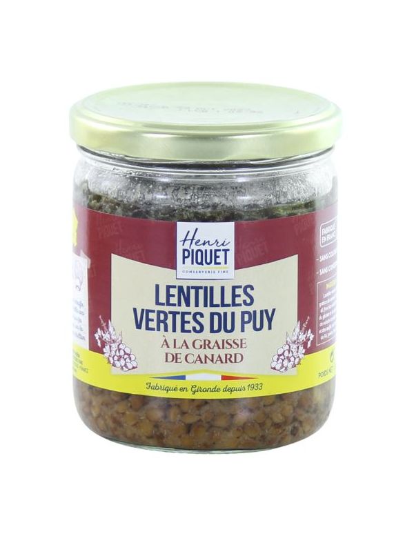 Lentilles Vertes du Puy à la graisse de canard - Henri Piquet