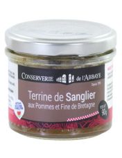 Terrine de sanglier aux pommes et fine de Bretagne - Conserverie de l'Abbaye