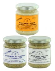 3 moutardes au vinaigre de miel en lot d?couverte - Apis Vinaegria