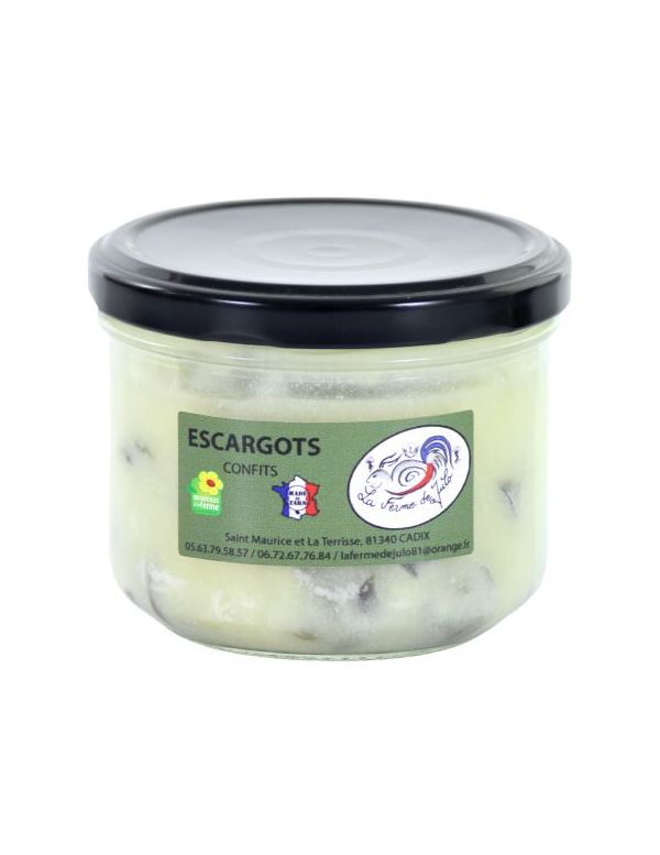 Escargots confits à la graisse de canard