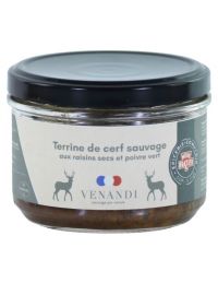 Terrine de Cerf aux Raisins Secs et au Poivre Vert