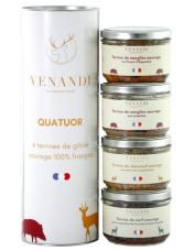 Terrines de Gibier fran?ais en Tube Cadeau - Venandi