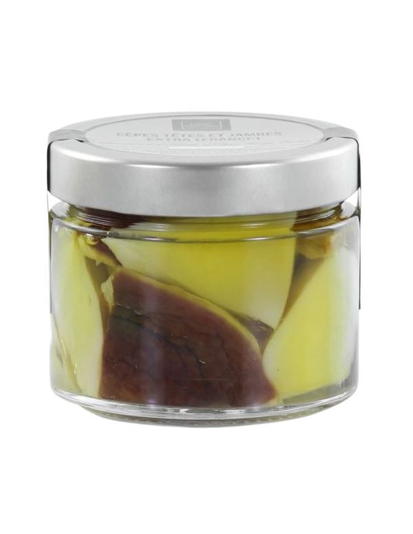 Cèpes tête et jambe en conserve