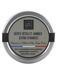 Cèpes tête et jambe en conserve