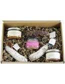Coffret gourmand rempli de charcuterie de gibier