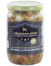 Mijot? de Porc Cul Noir aux C?pes et au Vin de Bergerac - L'?cusson Noir