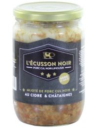 Mijoté de Porc Noir Gascon au Cidre et aux Châtaigne