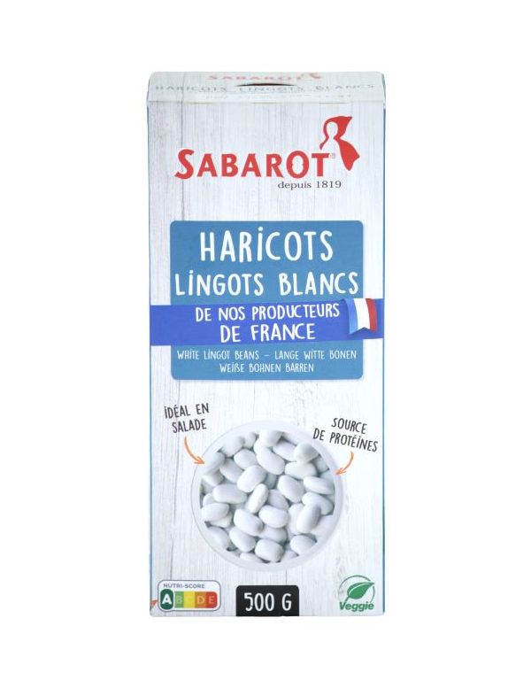 Haricot Lingot Blanc Origine France en sachet 500 g