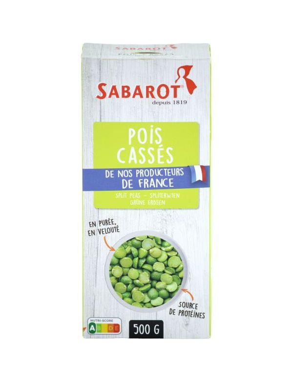 Pois cassés de France en sachet 500 g