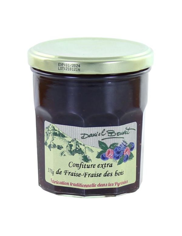 Pot confiture de fraise des bois