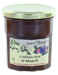 Confiture de rhubarbe Daniel Boudet en pot 370 g