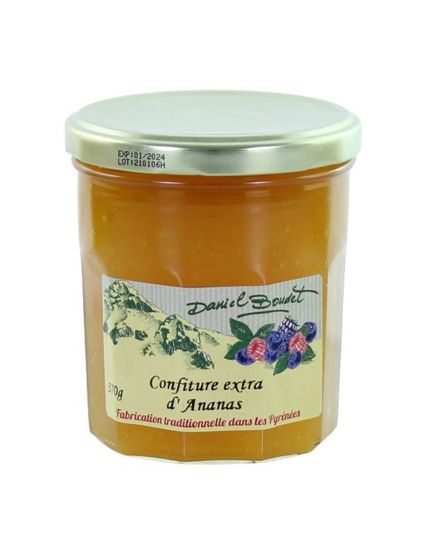 Confiture d'ananas en pot de 370 g