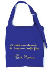 Tablier de Cuisine Brod? de Couleur Bleu - Paul Bocuse