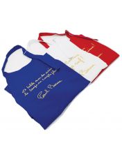 Tabliers de Cuisine Bleu Blanc Rouge par lot de 3 - Paul Bocuse