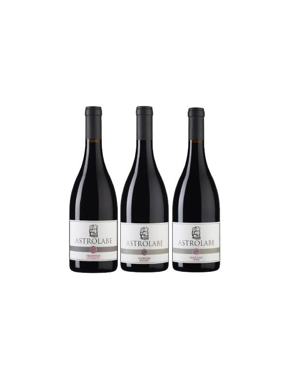 Lot 3 bouteilles de Rouge Astrolabe