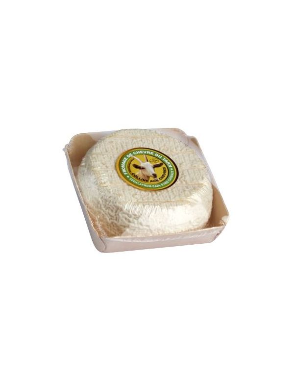 tomette de chèvre dans barquette en bois 200 g