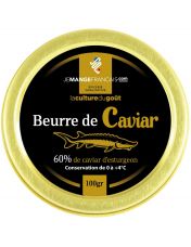 Beurre de Caviar 100 g avec 60 % de Caviar d'Esturgeon