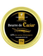 Beurre de Caviar 200 g avec 60 % de Caviar d'Esturgeon