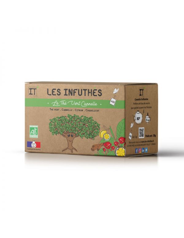 Boite de thé vert cannelle