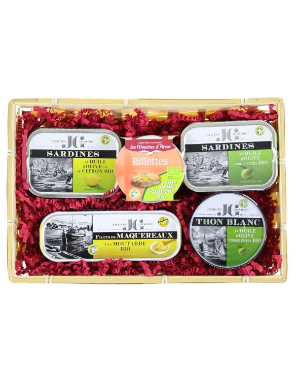 coffret de conserve de la mer