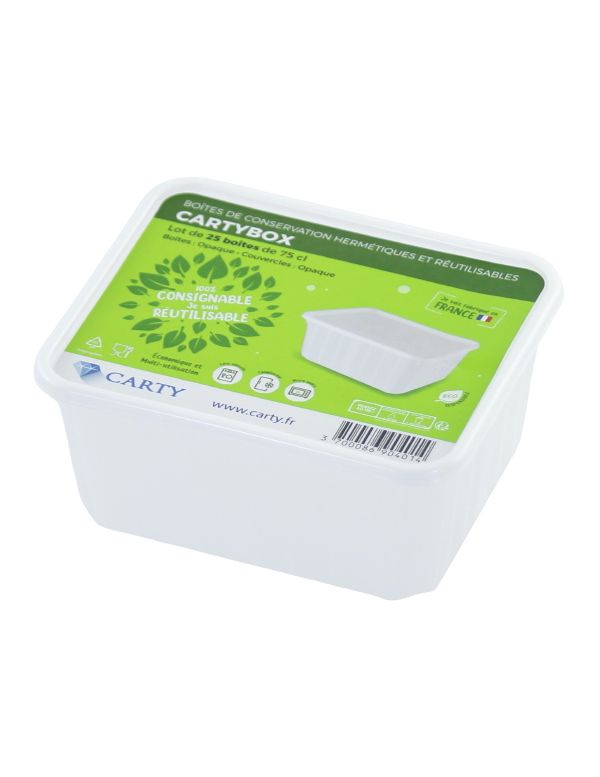 Boîte de conservation avec couvercle 0,75 cl